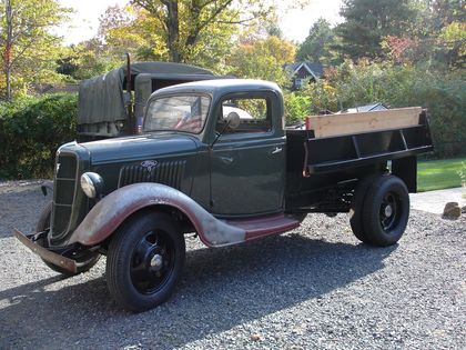 Antique ford dump truck #2