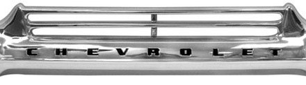 58 – 59 Chevy Truck Grille – Chrome With Black Chevrolet Letters