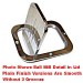Billet Aluminum Fuel Filler Door - Large Rectangle - 4 1/4” X 6 1/2” - Ball Milled Lid - Image 1