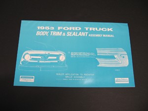 1953 Ford Truck Body/Interior Assembly Manual