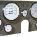 67-72 Chevy Polished Aluminum Dash Panel - 6 Gauges - Two 3-3/8