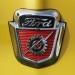 53-56 Ford Front Hood Emblem - Chrome Shield - Image 1
